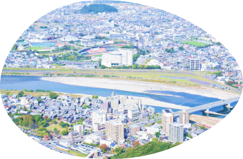 岐阜市の街並み